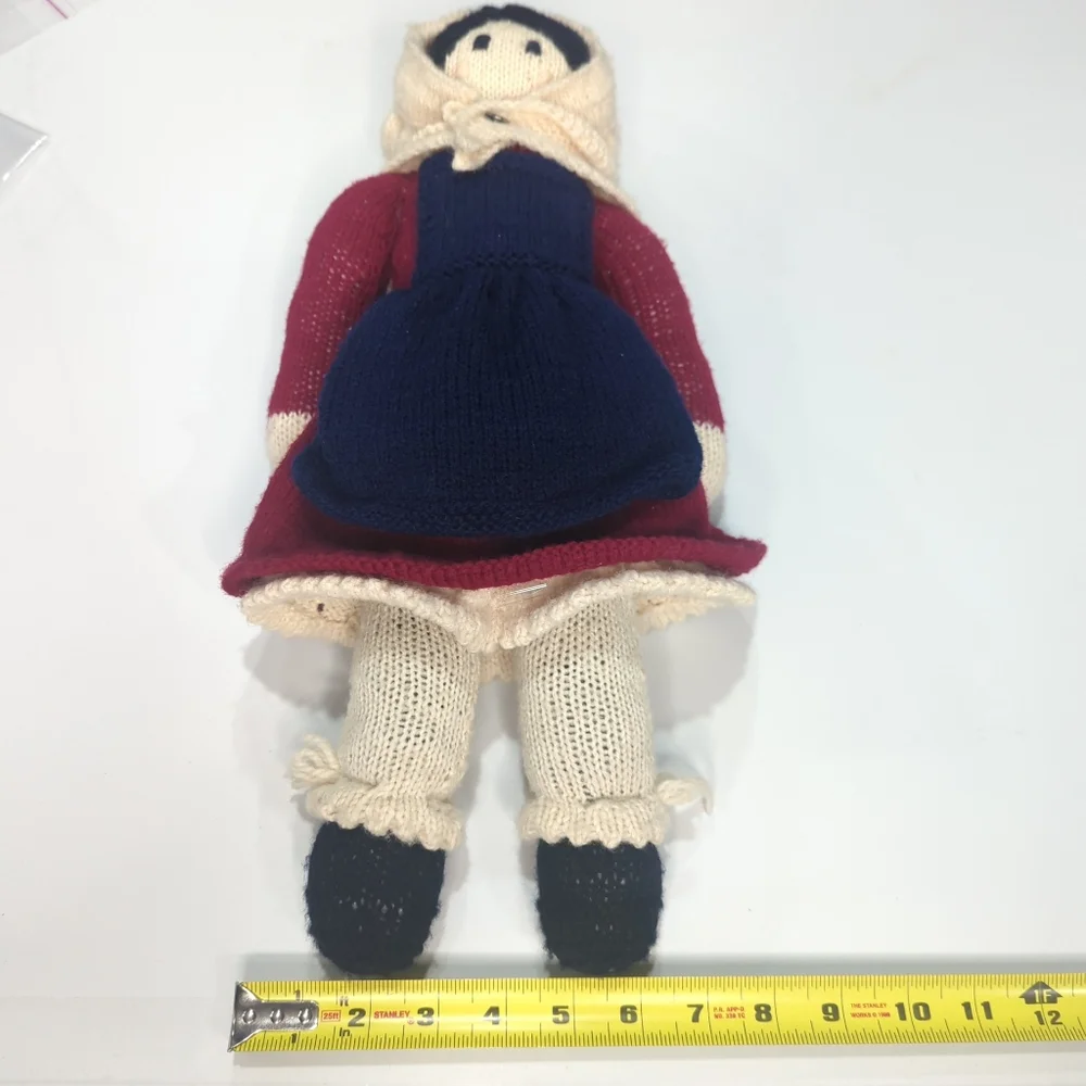 Vintage 1980's Crochet/Knit Handmade Prairie Doll Grandmother Doll